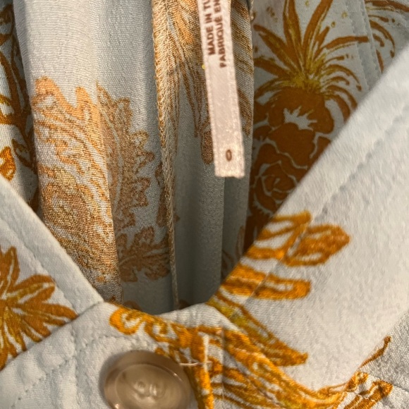 Free People Yellow and Blue Jumpsuit Size 0 - Picture 5 of 5